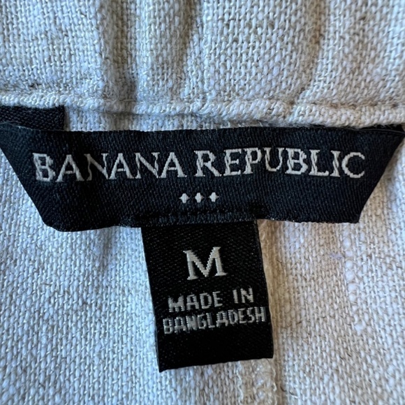 Banana Republic Factory linen blend flat front pull-on shorts - Picture 12 of 14